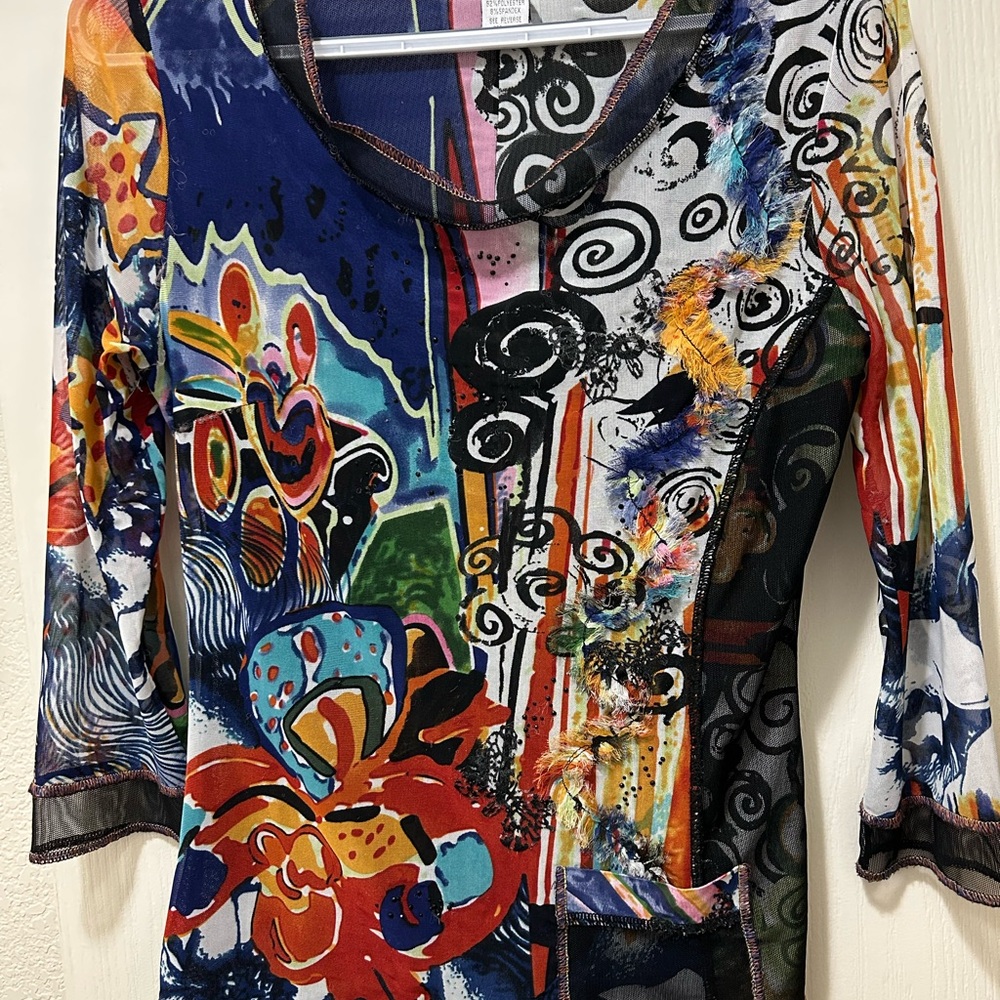 Alberto Makali Multicolor Abstract Top